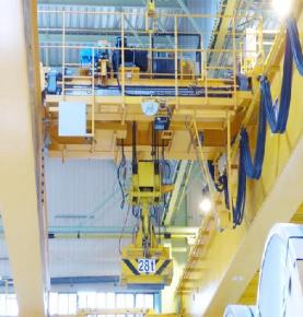 Electromagnetic bridge crane