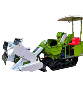 Crawler-mounted automatic harvesting machine